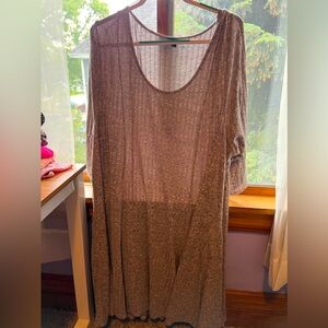Simple comfortable knee length knit dress